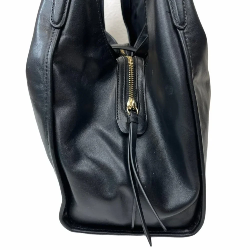 Coach Black Shoulder Bag with Gold Accents - Picture 9 of 15